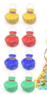 10pcs Hand Throwing Ribbon Pulling Confetti Streamers Poppers Streamer Paper Crackers for Tassel Weddings Birthdays Christmas