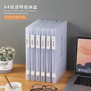🔥LY A4 File Storage Box 🔥 with 2 Locks 🔥 Transparent