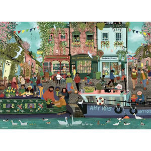 Jigsaw Puzzle 500/1000/1200/2000PCS Riverside Town Art Puzzle Decompression Toy for Adult Family Game Home Decor Birthday Gift