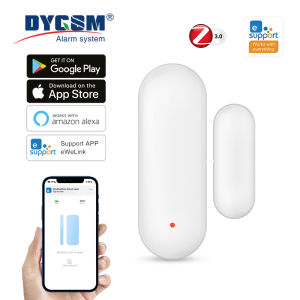 Ewelink Zigbee Door Sensor Wireless Magnetic Window Open Closed Alarm Detector Works With Zigbee2MQTT Alexa Google Need Gateway