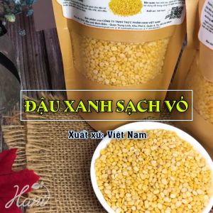500g Đậu Xanh Bóc Vỏ Giống Thuần Sạch Nấu Chè Làm Bánh Dinh dưỡng HANI FOOD