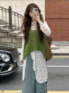 LIRUSHAN | New Autumn Stylish Lace Vest Outfit