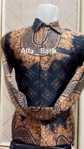 Kemeja Panjang Batik Pria Bahan Silky Premium Sangat Nyaman Dipakai
