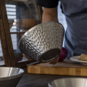 Thickened Double-Layer Bowl 304 Stainless Steel Rice Bowl For Home Kids for Adults