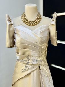 GWEN DESIGN MESTIZA FILIPIANA LADIES MOTHER NINANG PRINCIPAL SPONSOR FORMAL LONG GOWN