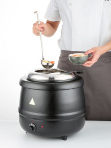 JOBO Commercial Buffet Soup Pot Hotel Breakfast Insulated Bucket Catering Hot Pot Halal Dish Insulated Soup Casserole