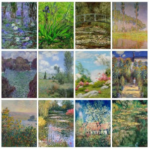 1000PCS Jigsaw Puzzle Monet Style Abstract Forest Garden Landscape Art For Adults Great Choice For Relaxation And Family Fun