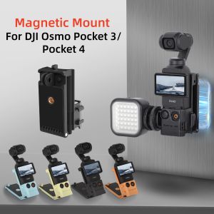 Magnetic Mount for DJI OSMO Pocket 3/Pocket 4 Quick Release Expansion Adapter Stand Holder Desktop Base Camera Accessories
