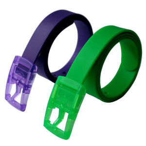 Non-Iron Anti-Metal Allergy Belt Mens and Womens Non-Metal Non-Magnetic Plastic Head Buckle Security Check Plastic Waistband Early Wood Groove