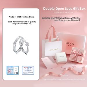 YUCOO | Luxury S925 Sterling Silver Couples Rings