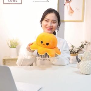 (TẶNG BABY THREE) ĐỒ CHƠI GẤU BÔNG BẠCH TUỘC CẢM XÚC 25CM