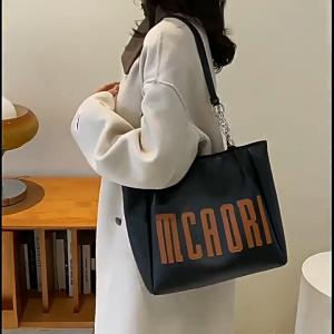 Yapak Alexa PU Leather Handbags Handheld Shoulder Bag with Zipper for Women School Office Travel Tote Bags for Women