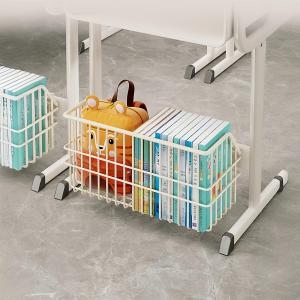 School Classroom under Desk Storage Basket Multi Functional Hanging Basket Bookbag Textbook Organizer Simple Style Storage Rack