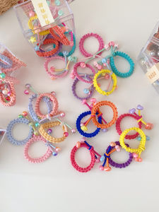 Childrens Candy Colored Hair Ties Girls Small Hair Bands Baby Knots Elastic Bands 12 Pack Cartoon Style Infant Accessories