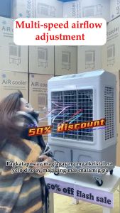 CEMAL air cooler Big Capacity water tank electric fan conditioner cooler fan wide-angle three-dimensional air three-speed speed adjustment top water for fast cooling Three ice curtains to cool down a wide range of cooling air cooler fan with ice box