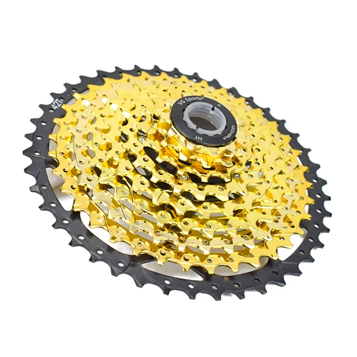 VG SPORTS 10 11 12 Speed Gold Mountain Bike Cassette Separate Cassette  Freewheel Aluminum Bracket Sprocket Bicycle FreeWheel Lazada PH