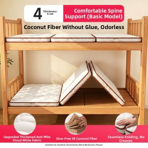 JIEMAIYA | Foldable Single Coconut Fiber and Latex Mattress 90x190cm