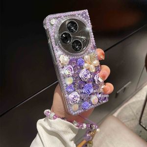 Luxury Rhinestone Full Cover Anti-Fall OPPO Find N3 Foldable Screen Womens Edition Collectible Edition Phone Case