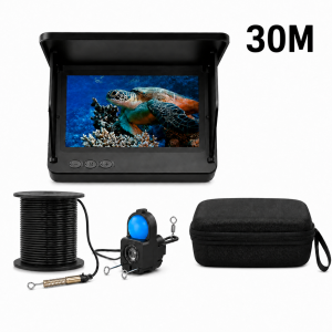 Portable Ice Fishing Underwater Camera 4.3 Inch IPS Display Infrared Night Vision 15M/30M Cable for Lake Fishing