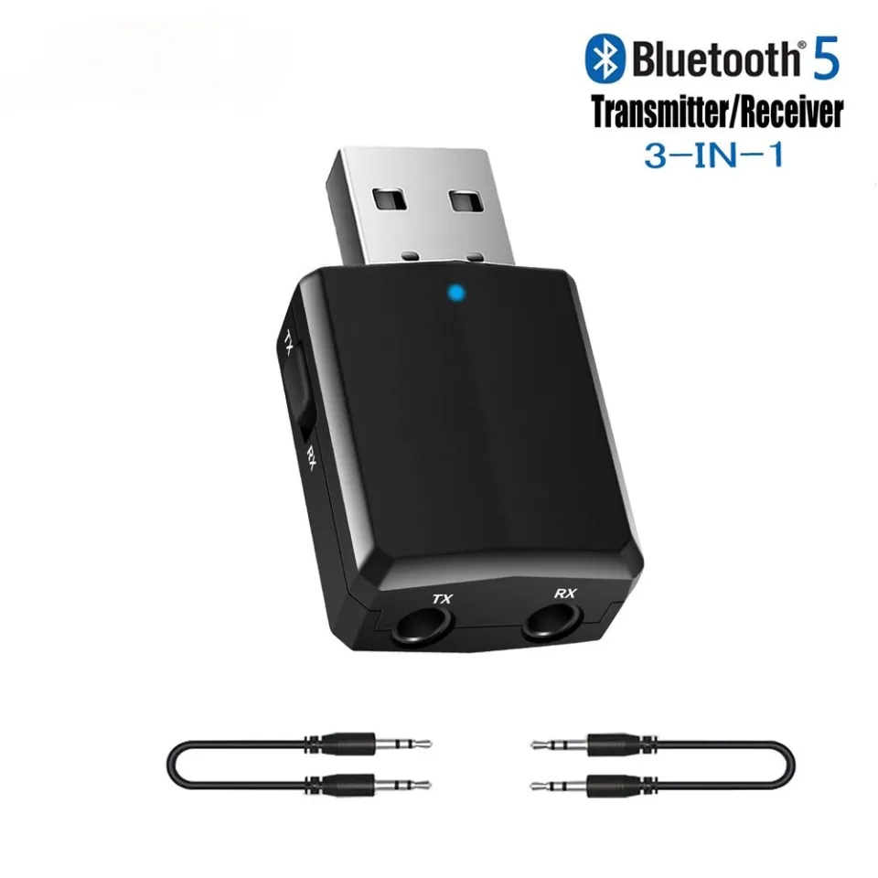 3 In 1 USB Wireless Bluetooth Adapter 5.0 Transmiter Bluetooth For