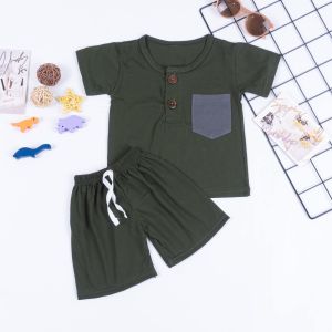 NATALIA - Setelan Anak Cowok KIANO Celana Pendek/ Set Anak KAINER Laki-laki / Playset Anak Kainer / Set Kiano 1-4 thn