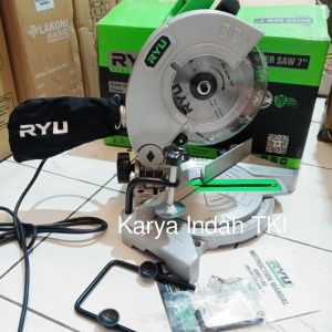 Miter Saw 7"Inch Ryu Tekiro RMS180 Mesin Potong Alumunium Kayu 7Inch RYU RMS 180