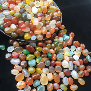 Luxury 100g Natural Agate Crystal Pebbles Colorful Decorative Stones for Aquariums Fish Tanks Air Plant Home Decor