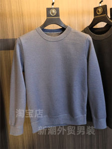 Áo Len Dệt Kim Dày Dặn Có Lót Lông Cừu Cao Cấp Dành Cho Nam Áo Len Cổ Tròn Dài Tay Thời Trang Mùa Thu Đông Thường Ngày