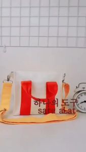 SATU ALAT Tas Selempang MIKASHA 100% Canvas Premium Tebal Tas Kanvas