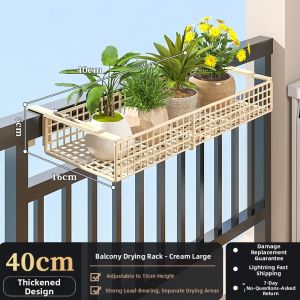Hanging Flower Rack Window Balcony Organizer