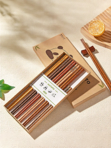 MODERN SWEETHOME | Antibacterial and Mildew-Resistant Chicken Wing Wood Chopsticks