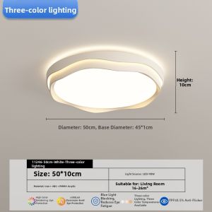 DGY | Simple Cream Style LED Ceiling Light Bright Eye-friendly
