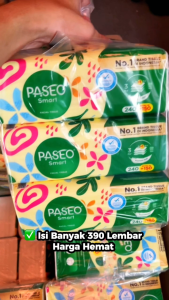 Tisu Paseo 390 Sheet (1 PACK) – 3 Lapis Super Tebal & Tisu Premium Go Smart