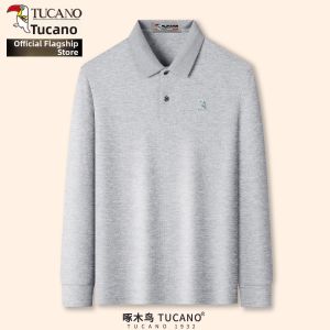 TUCANO | 100% Cotton Mens Polo Shirt Long Sleeve