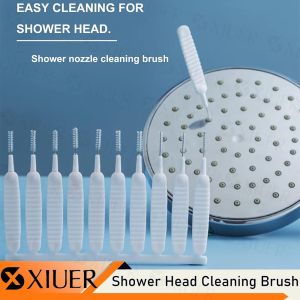 10Pcs/Set Shower Head Cleaning Brush Gap Hole Anti Clogging Cleaning Brush Shower Nozzle Pore Cleaning Brush with Nylon Bristle Non-Slip Handle Multifunctional Small Cleaning Brush for Phone Pore Hole Bathroom Home Supplies Keyboard Cleaner