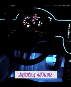 5m car interior accessories atmosphere lamp EL Console Auto LED Ambient Light Decorative Lamp Flexible Neon Light