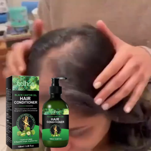 EELHOE Black Castor Oil Conditioner คอนดิชันเนอร์ สูตรน้ำมันละหุ่งดำ ช่วยฟื้นฟูผมเสียจากการย้อม-ดัด บำรุงหนังศีรษะและเส้นผมให้ชุ่มชื้น ทำให้ผมเรียบลื่นเป็นประกาย