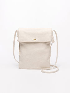 กระเป๋าผ้าใบสะพายข้างแบบสะพายไหล่เดียวสำหรับนักเรียน กระเป๋าใส่โทรศัพท์มือถือ กระเป๋าแฟชั่นสุดเก๋ กระเป๋าสะพายข้างแบบหนังสือปิดด้วยแม่เหล็ก