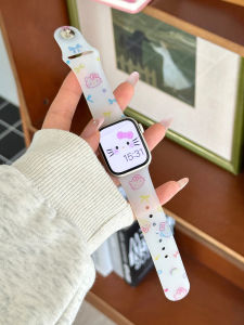 Matte Transparent Silicone Band for Apple Watch S11 iWatch KT Cat Style Compatible with 98765 Models Smartwatch Band