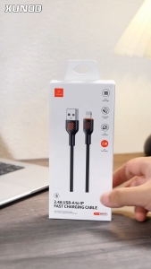 XUNDD 054 Silicone Fast Charging Cable 3A USB- Type-C / USB-IOS / C-C / C-L