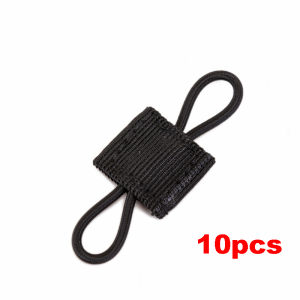 10pcs Molle Elastic Strap Tactical MOLLE System Webbing Retainer Attachment Accessories Fix Buckle For PPT Antenna Flashlight