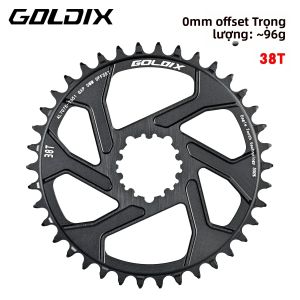 GOLDIX | GOLDIX Xích Xe Đạp 0/3/6mm Offset Rộng/Răng Hẹp 30-38T Xích Xe Dành Cho Sram 3-Bolt Đĩa Đơn Quay Hợp Kim Nhôm Xe Đạp Phụ Kiện