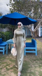 RINJANI DRESS FREE BELT PAYET GAMIS SATIN TERMURAH FASHION REMAJA POLOS VIRAL GAMIS PESTA KONDANGAN BRIDESMAID SIMPLE KEKINIAN