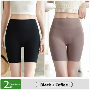 Miiow | Cat Lady Skin Color Safety Pants Women Summer Thin Flat Angle Seamless High Waist Thread Cotton Short Pants Invisible Underwear