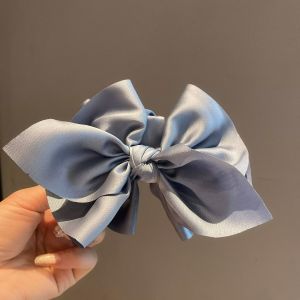 Dongda Gate Satin Butterfly Knot Hair Clip Women High End Unique Back Shark Clamp Fashionable Hair Accessories Korean Style