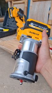 KEELAT-KCBT01 Brushless Mesin Profil Router Laminate Trimmer Pembentuk Kayu Wood 20V  Baterai litium