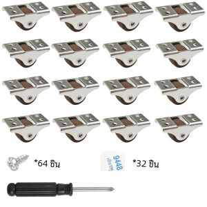 0.5 นิ้วขนาดเล็กล้อ LOW PROFILE ยางนุ่มล้อ Rolling Castor ล้อ MINI แข็งเงียบล้อเลื่อนสําหรับรถเข็นลิ้นชัก