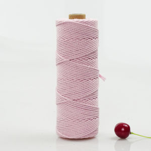 2mm Cotton Yarn DIY Handweaving Hook Bag Material Kit Wool Yarn Hook Hat Bag Cotton Rope Tag Edge Material Home Textile Sewing