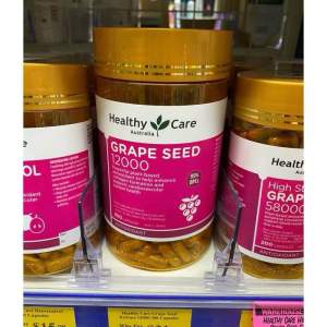 Healthy Care High Strength Grape Seed 58000 200 Capsules