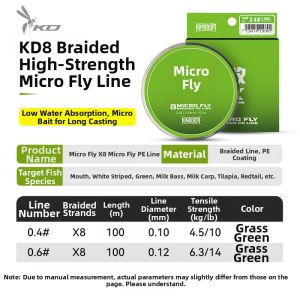 KINGDOM | Ultra Thin High-Strength Braided Fishing Line for Light Game Fishing